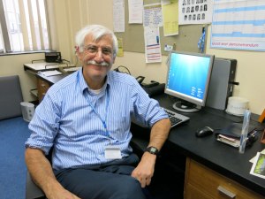 Gerry Flaum at his desk