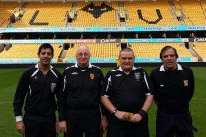 Raj all kitted up for referring the Cup Final