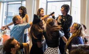 Excitement during the tiebraker