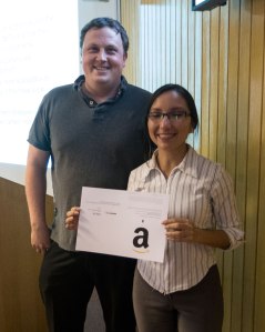 Runner up, Carla Alandia Roman.