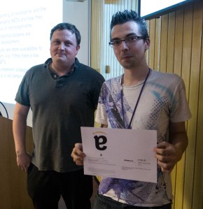 The winner Ben Mead (with Owen Addison)