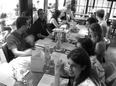 Conversation in full swing