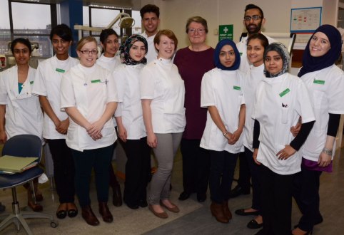 Kathy and her Firm students