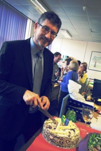 Dominic and his cake