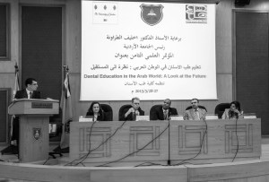Sharing the stage with the Americans (ADEA) and representatives from the two dental schools of Jordan